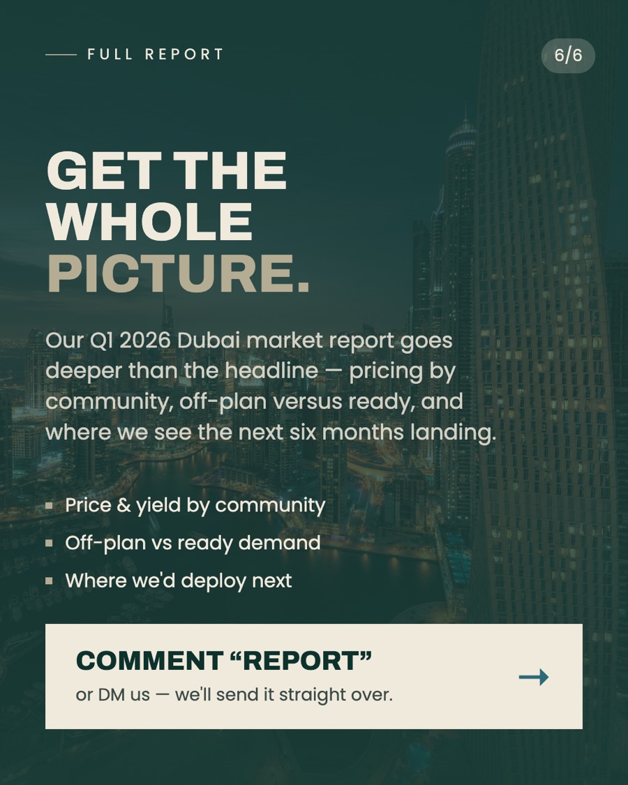 Dubai Q1 2026 market update 6